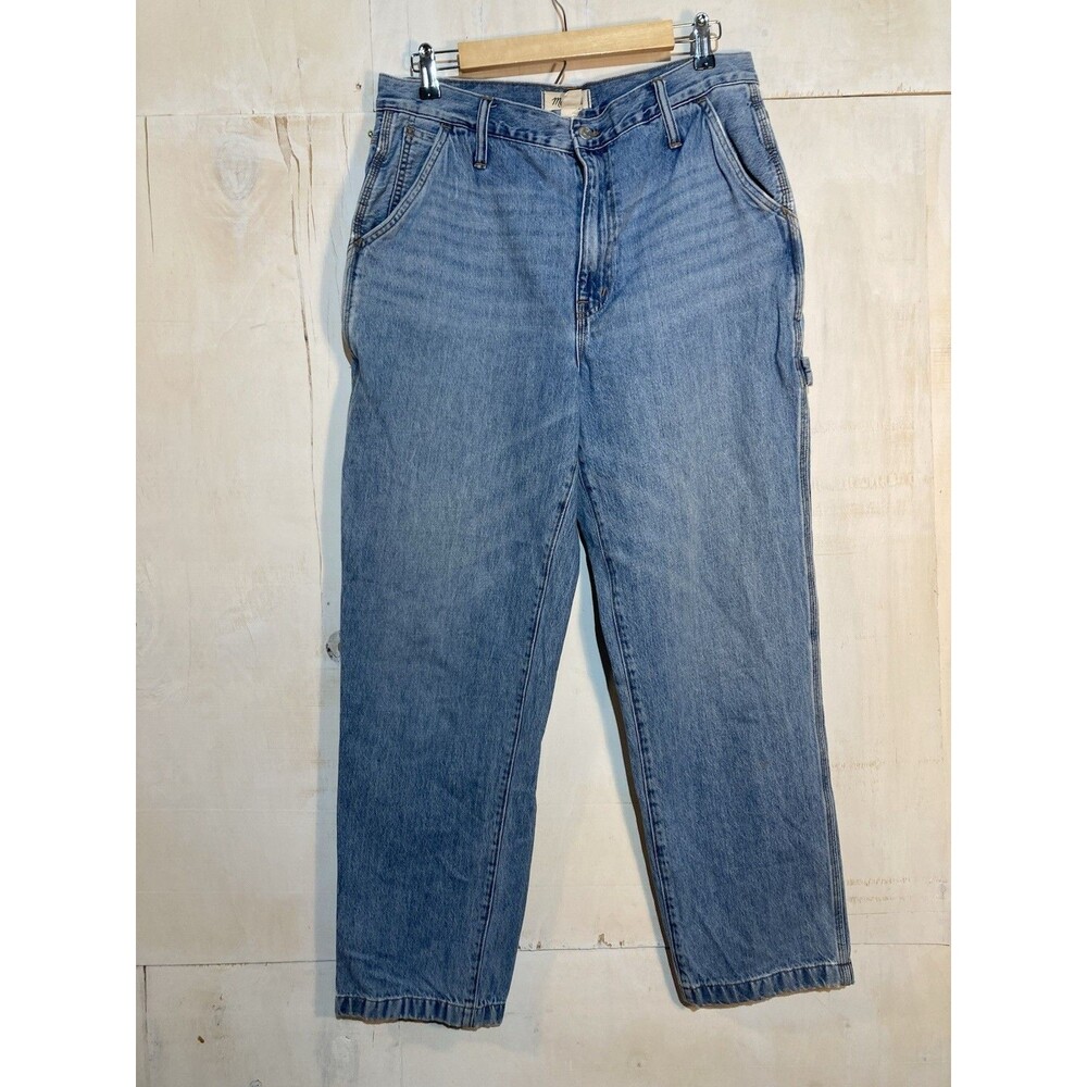Madewell Women’s Carpenter Jeans Utility Baggy Perfect Vintage High Waist Sz 30 - Picture 4 of 7